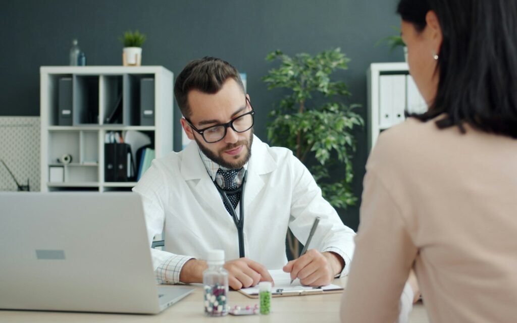 Consultation between physician and patient
